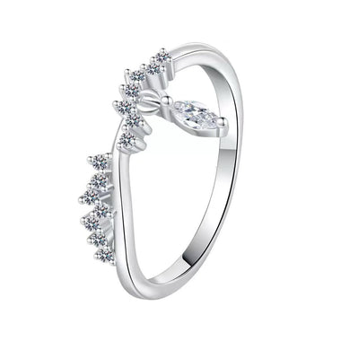 【#251】(Farley) 925 Sterling Silver Synthetic Moissanite ring