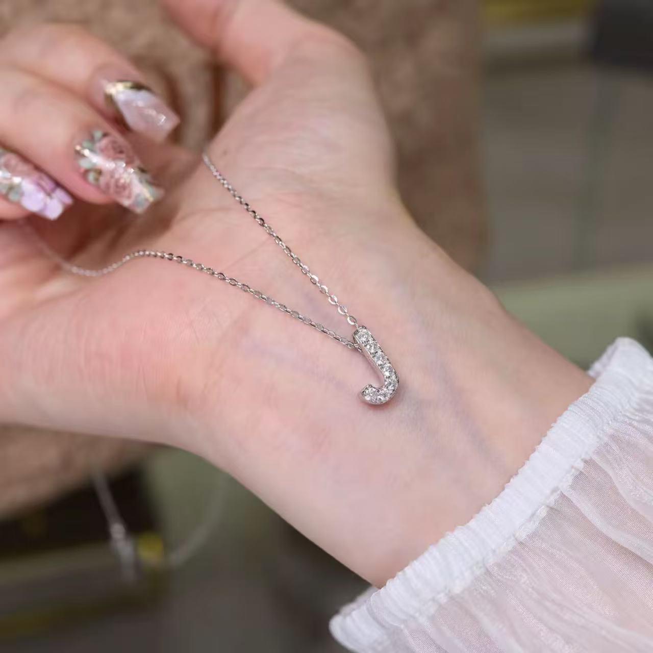 【#H254】(Fabian)925 Sterling Silver Synthetic Moissanite Necklace