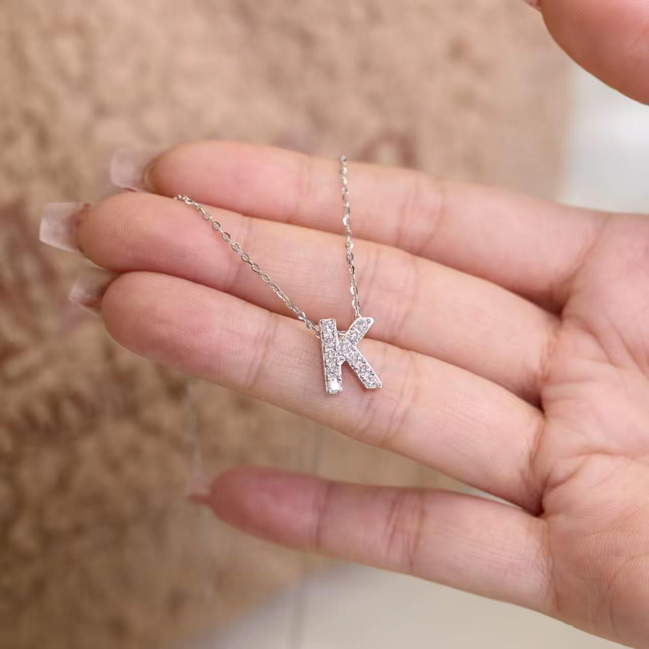 【#H254】(Fabian)925 Sterling Silver Synthetic Moissanite Necklace