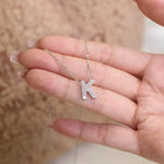 【#H254】(Fabian)925 Sterling Silver Synthetic Moissanite Necklace