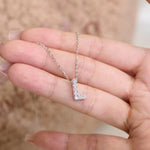 【#H254】(Fabian)925 Sterling Silver Synthetic Moissanite Necklace