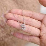 【#H254】(Fabian)925 Sterling Silver Synthetic Moissanite Necklace