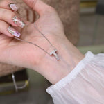 【#H254】(Fabian)925 Sterling Silver Synthetic Moissanite Necklace