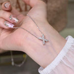 【#H254】(Fabian)925 Sterling Silver Synthetic Moissanite Necklace