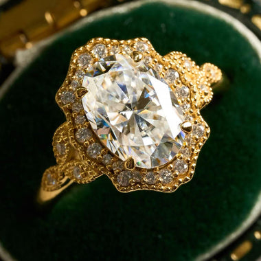 【#M257】(Callum) 925 Sterling Silver Synthetic Moissanite Ring