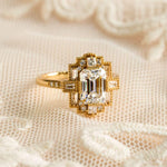 【#M258】(Camille) 925 Sterling Silver Synthetic Moissanite Ring
