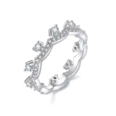 【#A266】（Kirk）925 Sterling Silver Synthetic Moissanite Ring
