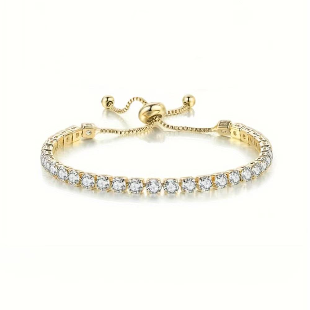 【#A267】(Kian) 925 Sterling Silver Synthetic Moissanite Bracelet