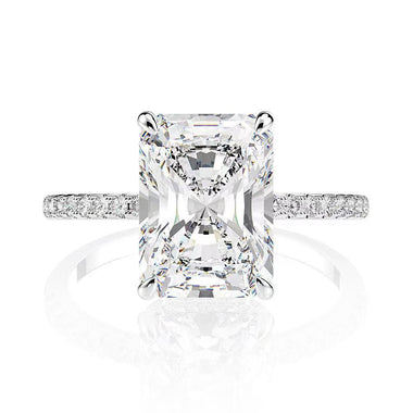 【#A269】(Kelly）925 Sterling Silver Synthetic Moissanite Ring