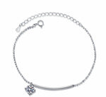 【#H293】(Wynter) 925 Sterling Silver Synthetic Moissanite Bracelet