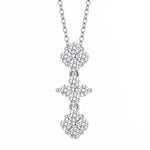【#H294】 (Wynne) 925 Sterling Silver Synthetic Moissanite necklace
