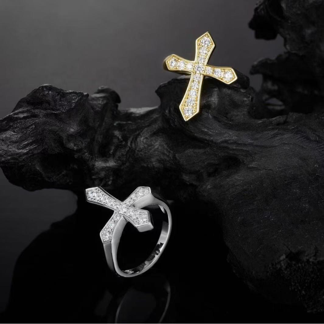 【#A299】(Harriet) 925 Sterling Silver Synthetic Moissanite rings