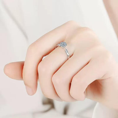 【#A380】(Bagot）925 Sterling Silver Synthetic Moissanite rings
