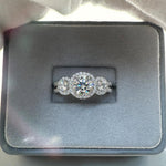 【#A548】(Milan)925 Sterling Silver Synthetic Moissanite Rings
