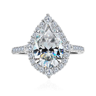 【#A551】(Zona)925 Sterling Silver Synthetic Moissanite Rings