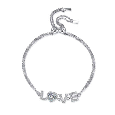 【#48】(Anya)925 SterlingSilver Synthetic Moissanite bracelet