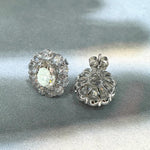 【#A550】(Eudora)925 Sterling Silver Synthetic Moissanite earrings