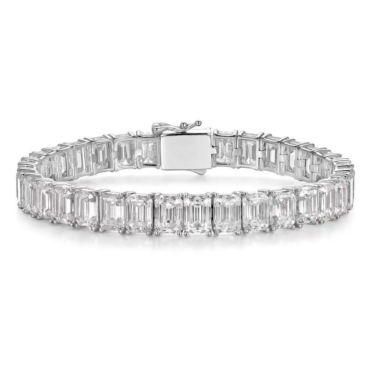 【#A304】(Matilda)925 Sterling Silver Synthetic Moissanite bracelet