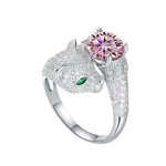 【#A326】 (Ida) 925 Sterling Silver Synthetic Moissanite Ring