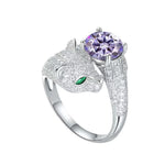 【#A326】 (Ida) 925 Sterling Silver Synthetic Moissanite Ring