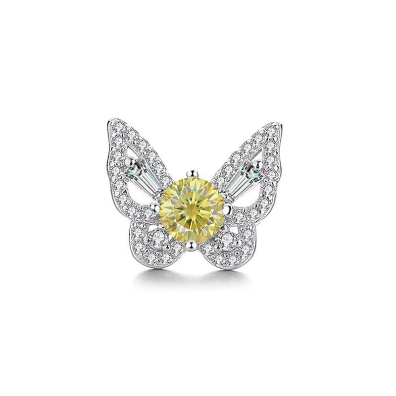 【#A329】(Tyler)925 Sterling Silver Synthetic Moissanite Earrings