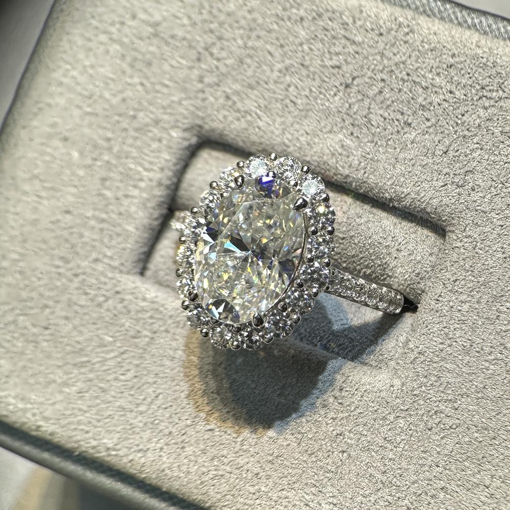 【#A553】(Winnie)925 Sterling Silver Synthetic Moissanite Rings