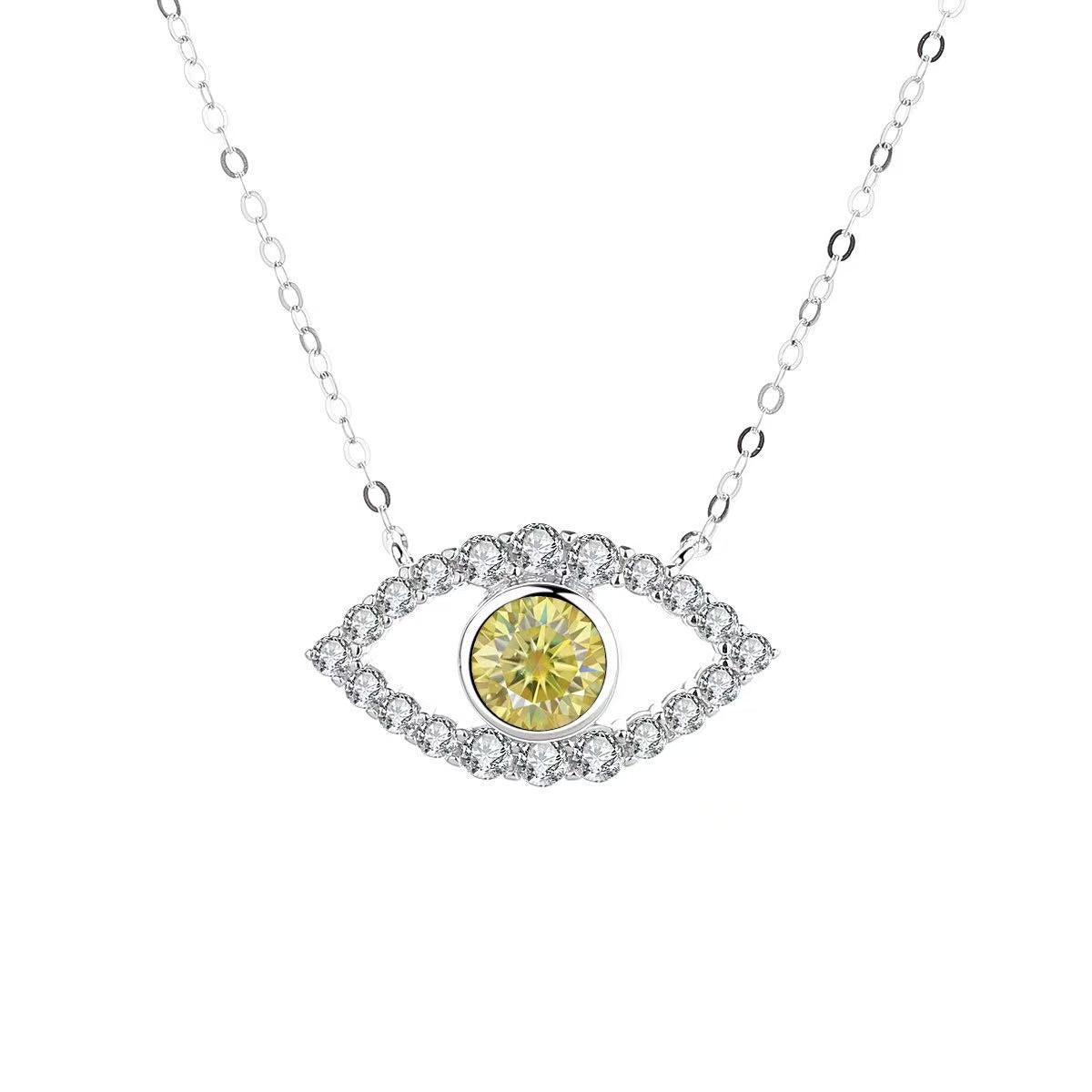 【#A333】(Salome)925 Sterling Silver Synthetic Moissanite Necklace