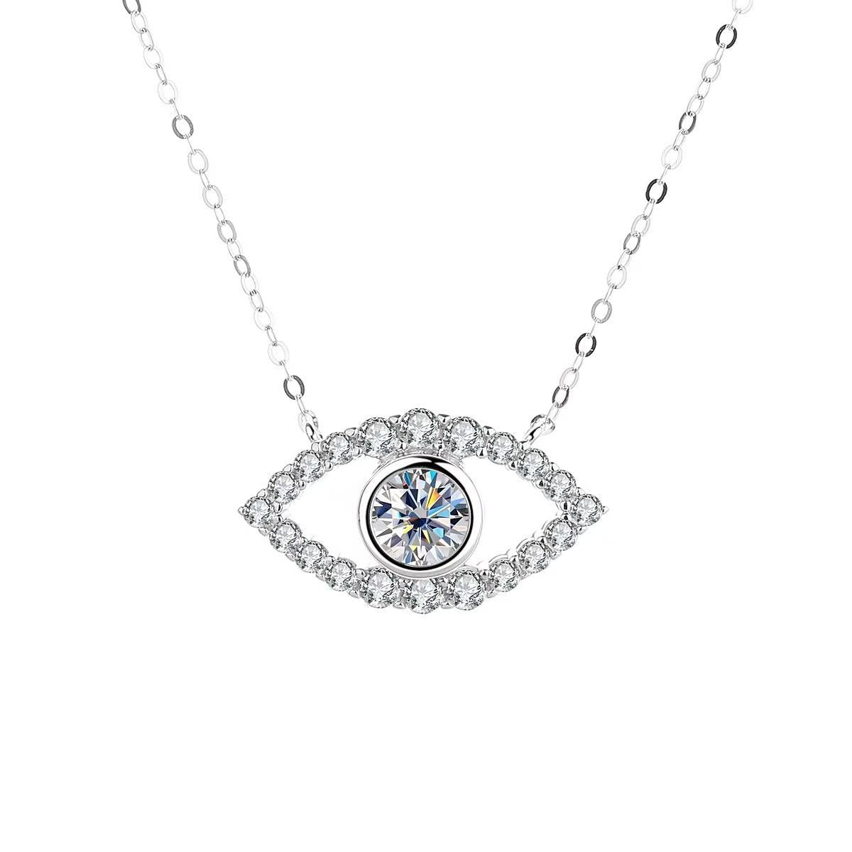 【#A333】(Salome)925 Sterling Silver Synthetic Moissanite Necklace