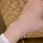【#H334】(Sara)925 Sterling Silver Synthetic Moissanite bracelet