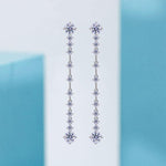 【#A540】(Hollis)925Sterling Silver Synthetic Moissanite earrings