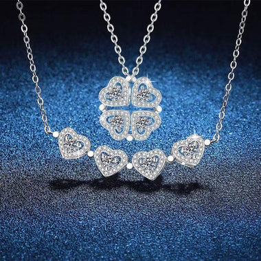 【#A340】(James)925 Sterling Silver Synthetic MoissaniteNecklace
