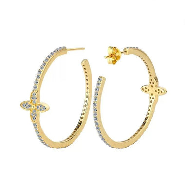 【#A347】(Jocelyn)925Sterling Silver Synthetic Moissanite earrings