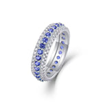 【#A355】 (‌Violet‌) 925 Sterling Silver Synthetic Moissanite Ring