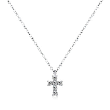 【#39】(Ava)925 Sterling Silver Synthetic Moissanite Necklace