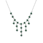 【#A359】(Noor)925 Sterling Silver Synthetic Moissanite Necklace