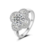 【#A361】 (Nerissa) 925 Sterling Silver Synthetic Moissanite Ring