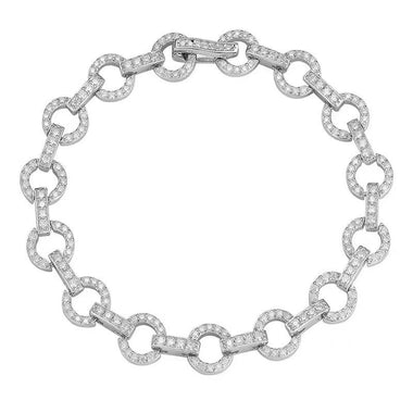 【#A363】(Nellie)925 Sterling Silver Synthetic Moissanitebracelet