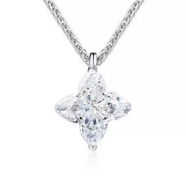 【#368】(Mirabelle)925 Sterling Silver SyntheticMoissanite necklace