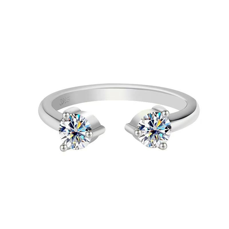 【#A369】(Irma)925 Sterling Silver Synthetic Moissanite ring
