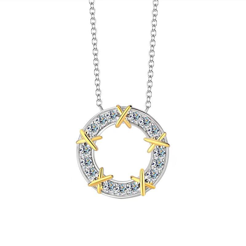 【#A370】(Irwin) 925 Sterling Silver Synthetic Moissanite Set