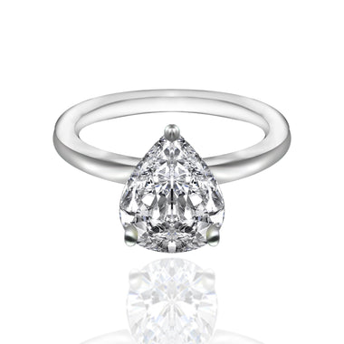 【#29】(Faye) 925 Sterling Silver Synthetic Moissanite ring
