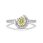 【#481】(Lilly)925 Sterling Silver Synthetic Moissanite Ring