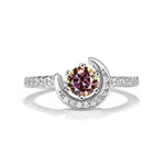 【#481】(Lilly)925 Sterling Silver Synthetic Moissanite Ring
