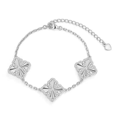 【#485】(Linn)925 Sterling Silver Synthetic Moissanite Bracelet