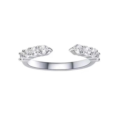 【#533】(Stephen)925 Sterling Silver Synthetic Moissanite Ring