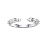 【#533】(Stephen)925 Sterling Silver Synthetic Moissanite Ring
