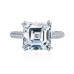 【#493】(Marlon)925 Sterling Silver Synthetic Moissanite Ring