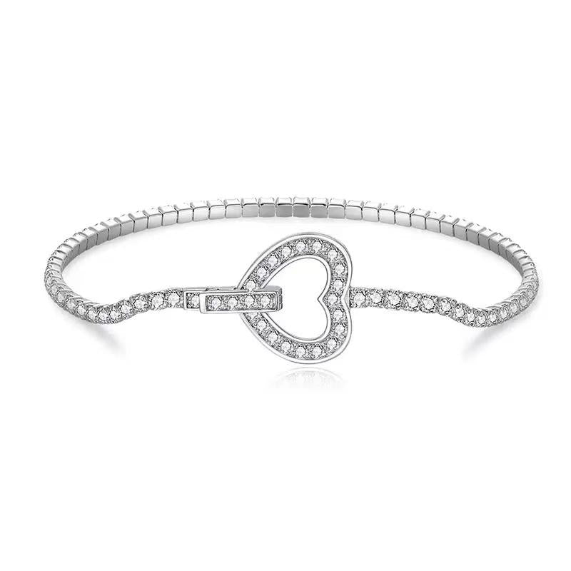 【#497】(Melody)925 Sterling Silver Synthetic Moissanite Bracelet