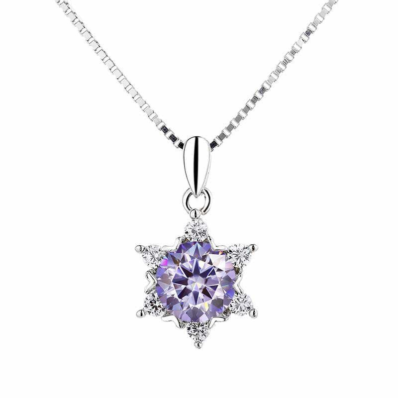 【#A537】(Carrier)925 Sterling Silver Synthetic Moissanite Necklace