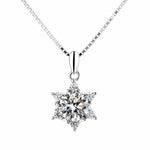 【#A537】(Carrier)925 Sterling Silver Synthetic Moissanite Necklace
